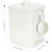 FOYTOKI Box Dispenser Lidded Storage Bin Laundry Dispenser Refillable Containers Iron White 1 count (Pack of 1) White - Buy Online on GoSupps.com