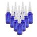 Oshhni 10pcs Glass Empty Refillable Nasal Spray Bottles Fine Mist Vials 30ml - Blue 30ml