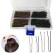 Tokerd 300 pieces bobby pins and u hairpins with storage box brown and black hairpin for girls and women 300 pieces bobby pins & u hairpins