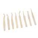 Eyeline tweezers for eyelash extensions stainless steel eyelash extension tweezers 8er set 3D extension tweezers false professional volume tweezers
