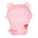 Abbto B r Baby tooth toy baby bite ring toys practical bite gloves-anti-drop silicone bite gloves with adjustable straps for 3 months