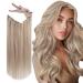 Vivien Blond Wire Extensions Real Hair Remy Extensions Wire Real Hair Wire Real Hair Extensions Highlight bleach Blond #18/613 30cm 80g 30cm 3-1 Wire #18/613