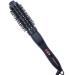 FoxyBae Heated Ceramic Tourmaline Curling Round Brush - Hair Straightener & Curler - Loose & Volume Curls - Multi-Styler Thermal Brush - Fight Frizz & Add Volume 1.25" RoseGold Round Brush Black-rosegold