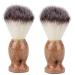 Peukerty Men's Shaving Brush for Men Face and Beard Cleaning Shaving Tool with Wooden Handle 2 Pack