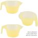 Lurrose 3pcs Hair Dye Bowl Mixing Kit - DIY Hair Colouring Tool in Yellow | Salon Quality Dying & Coloring Applicator - Buy Online on GoSupps.com