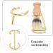 ZBJBinCH Shaving Brush Holder Deluxe Shaving Stand Shaving Razor and Brush Stand for Safety Razor Stand Place manual shaving foam brush Stainless Steel (Golden Without Brush) - Buy Online on GoSupps.com