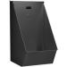 Wall-Mounted Urinal 304 Stainless Steel Urinal Men's Urinal Troughs with Sensor Flush Valve Adult Urinal with Sensor Splash Urinal Used in Bars(Black)