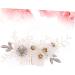 Ipetboom Pearl Side Hair Comb Rhinestone Barrettes Floral Hair Accessories Pearl Hair Clip Bridal Headpiece Metal Hair Barrettes Tiara Bridal Hair Accessories Wedding Bride Comb - Buy Online on GoSupps.com