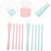 Didiseaon 2 Sets Silicone Makeup Brush Lip Applicators Eyeliner Applicator Eye Shadow Lip Liner Brush Silicone Facial Mask Brush Skincare Brush for Mud Concealer Lips Silica Gel Lip Brush - Buy Online on GoSupps.com