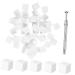 Beaupretty 50pcs Nail Soft Sponges Cube Shaped Nail Art Sponges Manicure Nail Art Tools with Pick-up Grabbing Pen for Color Fade