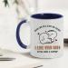 Anniversary Mug Roses are Red Foxes are Clever I Like Your Butt Valentine's Day Gift Inside Coloured Coffee Tea Mug. (Navy Blue) - Buy Online on GoSupps.com
