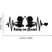 Heartbeat Twins on Board Vinyl Stickers | Fun Baby Car Window Safety Sign | Silver Truck & Bumper Stickers - Buy Online on GoSupps.com