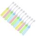 Lalafina 12th trip toothbrush toothbrushes with soft bristles to dental care reusable toothbrush foldable toothbrush with case interdental toothbrush hand tools suite child pp gentle