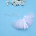 Amosfun Infant Tutu Skirt with Floral Headband | Baby Newborn Apparel Photography Prop | White | 17.5x12x0.1cm - Buy Online on GoSupps.com