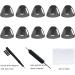 Smokey Hearing Aid Open Domes Ear Tips for ReSound Sure Fit Style - Medium - with Cleaning Tools and Carry Case - Buy Online on GoSupps.com