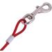 Steel Wire Pet Tie Out Cable - Red Metal Leash for Camping & Outdoor Yard - Buy Online on GoSupps.com
