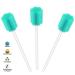 Wellgler's Sterile Sponge Mouth Swabs - 100 Individually Wrapped, Plum-shaped, Sky Blue Disposable Oral Swabs - Buy Online on GoSupps.com