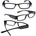 4 Pcs LED Reading Glasses for Men & Women - Lighted Magnifier Nighttime Readers Full Frame Eyewear Clear Vision - Unisex Fashion Glasses - Buy Online on GoSupps.com