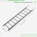 JQTOP Parrot Ladder 9-Step Stainless Steel Rustproof Metal Nonskid Smooth Portable Bird Cage Ladder with Hooks Cockatiel Stand Ladder for Parrots Parakeets Cockatoos Lovebirds - Buy Online on GoSupps.com
