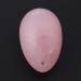 Rosenquarz Yoni Ei Massage Stone - Natural Crystal for Cone Exercises & Post-Birth Relaxation | Exquisite Craftsmanship with Pre-Drilled Hole - Buy Online on GoSupps.com
