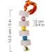 Unibene Parrot Chewing Toy with Bell and Calcium Supplement - 2 Pack for African Greys, Conures, Budgies, Cockatiels, and Small Pets - Buy Online on GoSupps.com