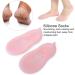 Buy Aluminum Silicone Spa Socks - Moisturizing & Peeling Foot Care for Soft Smooth Feet - Unisex Pink - Buy Online on GoSupps.com