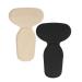 AKOAK 2 Pairs Heel Cushion Anti-Slip Heel Shoe Grips Liners Inserts for Shoes Too Big Prevents Chafing and Blisters Unisex Black and Beige