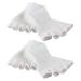 FOMIYES 2 Pairs Five Toe Half Socks White Gel Fish Mouth Socks Foot