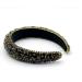 Leemasing Rhinestone Stand Hair Band - Padded Baroque Crystal Fashion for Brides & Parties | Perfect Gift for Weddings & Anniversaries (Black) - Buy Online on GoSupps.com