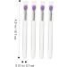 Baluue 16 Pcs Silicone Lip Brush Eyeshadow Brush Makeup Lipstick Lip Brush with Lid Bunny Ear Pearl Clip Pp - Buy Online on GoSupps.com