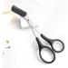 QUUPY Precision Eyebrow Trimmer Shear Scissors - Stainless Steel Beauty Tool with Comb and Non-Slip Grips - Buy Online on GoSupps.com