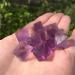3 Pieces Natural Fluorite Crystal Rock Stone Stone Raw Specimen Quartz Crystal Aquarium Decoration Can be Used for Home Office Decoration
