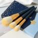 12-Piece Makeup Brush Set - Beginner's Super Soft Synthetic Fiber Brushes for Flawless Daily Makeup - Blue Foundation Brush Included - Buy Online on GoSupps.com