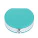 Compact Contact Lens Frame Eye Care Glasses Case Cute Travel Kit for Small Tools Outdoors(Green)