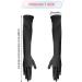 SAVITA 21" Women Long Gloves Long Elbow Satin Gloves Stretchy 1920s Opera Gloves for Women Girls Evening Party Dance Hand Care Moisturizing Black - Buy Online on GoSupps.com