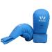 Wesing WKF Sparing Karate Gloves Without Thumb Protection Blue Red Blue Small