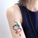 Oottati Small Cute Colored Snake Temporary Tattoos Stickers (2 Sheets) - T-148 - Buy Online on GoSupps.com