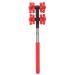 Telescopic Massage Stick Telescopic Roller Massager Sore Muscles Pain Relief Back Roller Massage Stick for Men and Women (Red)