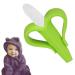 Banana Toothbrush & Teething Ring for Babies | 2-in-1 Dental Care & Teething Aid - Green - Buy Online on GoSupps.com