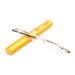 KoKoBin Mini Slim Reading Glasses Spring Hinge Metal Reading Aid Unisex Visual Aid with Case (Gold +3.5) Gold +3.50
