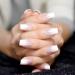 EchiQ Pearl Shine Glossy Fake Nails - Shimmer White Square French Ombre Gradient Faux Ongles Medium Fingernails - Buy Online on GoSupps.com