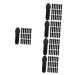 Didiseaon 500 Pcs Mini Eyeshadow Swab Lip Scrub Brush Mini Lip Brush Eyeshadow Sponge Brush Black Plastic