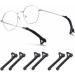 Osaladi Slipproof Silicone Glasses Sleeves - 3 Sets 5 Pairs for Secure Holding - Black - Perfect for Glasses Legs & Spikes - International Shipping Available - Buy Online on GoSupps.com