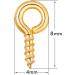 BEADIA Gold Plated 4mmx8mm Screw Eye Pins for Jewelry Making - 600pcs - Buy Online on GoSupps.com