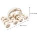 Ultechnovo Lunar Rover Massage Device Kit - 2 Pieces Hand Massager for Maderoterapia White ABS Premium Quality - Buy Online on GoSupps.com