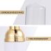 FRCOLOR 12pcs Mini Foam Pump Bottles (Golden) - Travel Cosmetics Refillable Containers for Shampoo, Cleanser, Lotion - Buy Online on GoSupps.com
