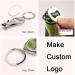 1Pc Round Stainless Steel Big Large Heavy Duty Keychain Finger Toe Nail Beauty Care Tool Cutter Trimmer Clipper with Beer Opener C1 - Buy Online on GoSupps.com