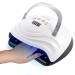 CLIUNT 380W UV Nail Lamp 81 Beads Nail Dryer UV Lamps for Gel Nails Nail Lamp for Gel Polish LED Nail Lamp with Automatic Sensor&4 Timer Setting Home and Salon Use