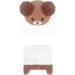 Cute Bear Kids Winter Hat | Ear Flaps, Dual Pom-Pom | Toddler Fleece Lined Earflap Cap - Khaki - Buy Online on GoSupps.com