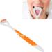 Baby Tongue Scraper Cleaner | Tongue Brush for Bad Breath | Maintain Mouth Health - Orange - Buy Online on GoSupps.com